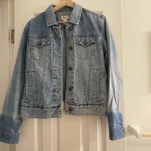 Bass denim jacket, Jean jacket, corduroy sleeve